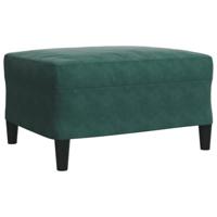 3-delige Loungeset met kussens en bolsters fluweel donkergroen - thumbnail
