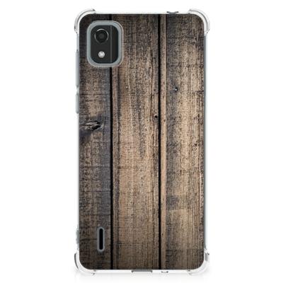 Nokia C2 2nd Edition Stevig Telefoonhoesje Steigerhout Nokia C2 2nd Edition Stevig Telefoonhoesje Steigerhout