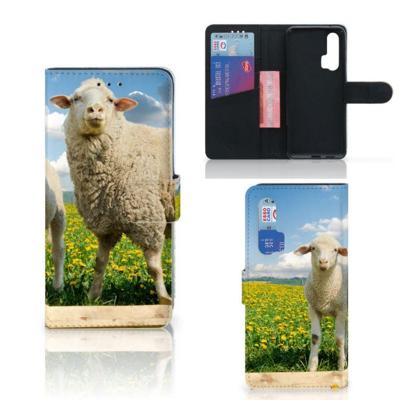 Honor 20 Pro | Telefoonhoesje | Met pasjeshouder | Schaap en Lammetje Honor 20 Pro | Telefoonhoesje | Met pasjeshouder | Schaap en Lammetje