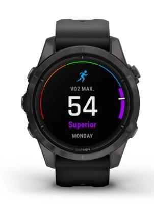 Garmin epix Pro (Gen 2) Sapphire Edition, 42 mm, hoogwaardige smartwatch, geavanceerde trainingstechnologie, ingebouwde zaklamp, zwart