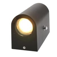 Buitenlamp vierkant &apos;Jake&apos; met lichtsensor 2x gu10 15 cm - thumbnail