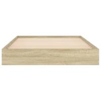 Bedframe zonder matras hout sonoma eikenkleurig 100x200 cm - thumbnail