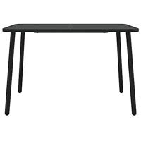 Tuintafel 110x80x71 cm staal antracietkleurig - thumbnail