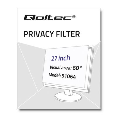 Qoltec 51064 schermfilter 68,6 cm (27")