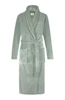 Ten Cate dames badjas Fleece - Minty Green Stipe - S - Groen - S - S - S - S - S - S - S - S - S - thumbnail