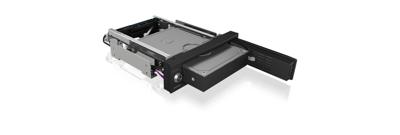 ICY BOX 3,5 inch harde schijven, wissellijst voor 5,25 inch sleuf, stroomschakelaar, slot, hot-swap, status, led, SATA III, zwart