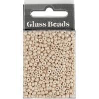 Creativ Company Rocailles, d 3 mm, afm 8/0, gatgrootte 0,6-1,0 mm, beige, 25 gr/ 1 doos - thumbnail