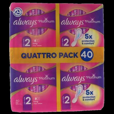 Always Maandverband platinum long 40 Stuks
