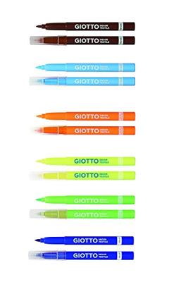 Set Viltstiften Giotto F49490000 Multicolour (12 Onderdelen)