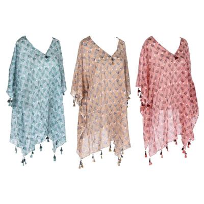 Sarong Home ESPRIT Bruin Turkoois Koraal (3 Stuks) Sarong Home ESPRIT Bruin Turkoois Koraal (3 Stuks)