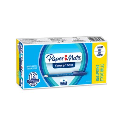 Balpen papermate flexgrip ultra m blauw