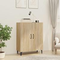 Dressoir 70x34x90 cm bewerkt hout sonoma eikenkleurig - thumbnail