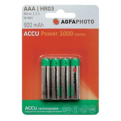 AgfaPhoto HR03 Oplaadbare AAA batterij (potlood) NiMH 900 mAh 1.2 V 4 stuk(s)