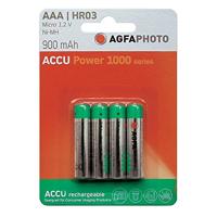 AgfaPhoto HR03 Oplaadbare AAA batterij (potlood) NiMH 900 mAh 1.2 V 4 stuk(s) - thumbnail