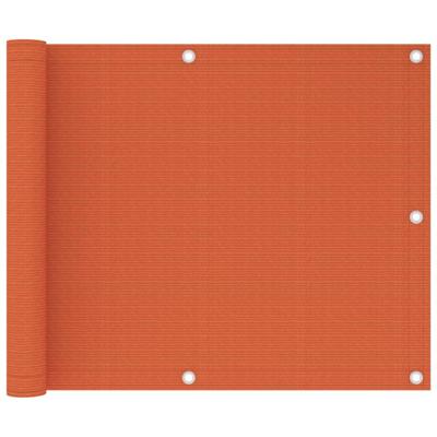VidaXL Balkonscherm 75x300 cm hdpe oranje