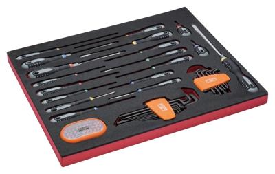 Bahco Foaminlay Fit&Go 3/3 met schroevendraaiers | inbussleutels en bits - 66-delig - FF1A1005