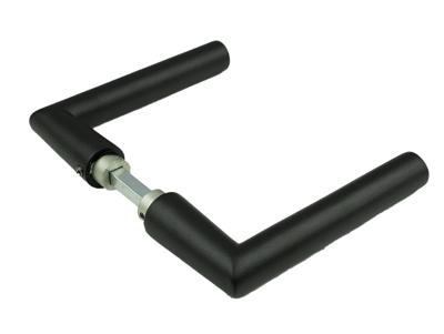 AMI deurkrukken 374 Haaks L-model - deurdikte 38/42mm - zwart - 739050
