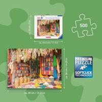 Ravensburger - Puzzel van 500 stukjes - Marokkaanse specerijenmarkt (Puzzelhoogtepunten, Kleurrijke markten) - Leeftijd 12+ - 12001816 - thumbnail