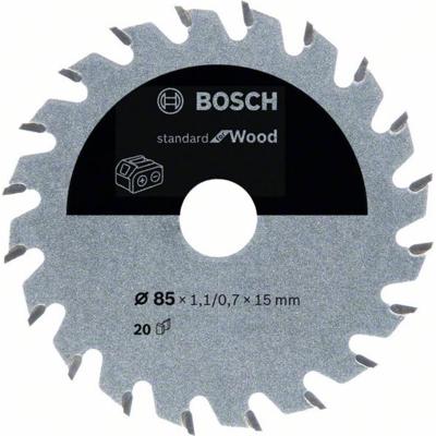 Bosch Accessories Kreissägeblatt Ø 85x15x1,1mm 20 WZ HM Standard for Wood 2608837666 Cirkelzaagblad 85 x 15 mm Aantal tanden: 20 1 stuk(s) Bosch Accessories Kreissägeblatt Ø 85x15x1,1mm 20 WZ HM Standard for Wood 2608837666 Cirkelzaagblad 85 x 15 mm Aantal tanden: 20 1 stuk(s)