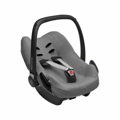 Meyco autostoelhoes groep 0 Basic jersey grijs Meyco autostoelhoes groep 0 Basic jersey grijs