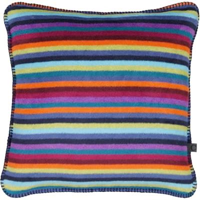 Cawö Cawo Lifestyle Kissen Strepen Kussenhoes 50/50 multicolor donker