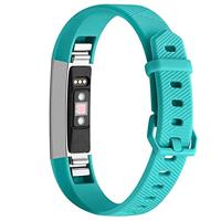 FitBit Alta HR siliconen bandje met gesp - Maat: Large - Turquoise - thumbnail