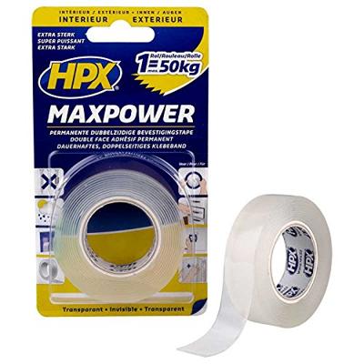HPX Max Power Transparent bevestigingstape | 19mm x 2m - HT1902 HT1902