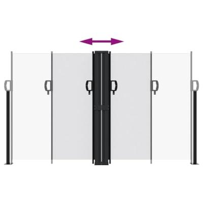 Windscherm uittrekbaar 140x1000 cm wit Windscherm uittrekbaar 140x1000 cm wit