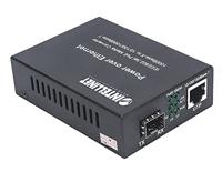 Intellinet 508216 Gigabit PoE+ Media Converter, 1 x 1000Base-t RJ45 Haven naar 1 x SFP Haven, PoE+ Injector - thumbnail