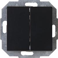 KOPP - Wisselschakelaar Wissel/Wissel - Athenis HK07 - Inbouw - 1-voudig Dubbel Schakelaar - Mat Zwart - thumbnail