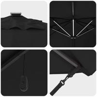 VidaXL Parasol zwart 352 x 251 x 265 cm polyester en aluminium - thumbnail