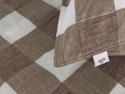 Zo! Home Zo! Home Quattro di Lino Dekbedovertrek 140x200/220 Palm Taupe