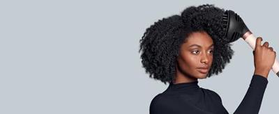 Dyson Airwrap Co-anda 2x Curly & Coily Amber Silk - Pink Champagne