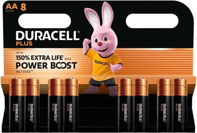 Duracell Plus Power Boost AA batterij (penlite) Alkaline 1.5 V 8 stuk(s)