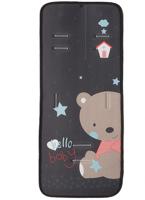 Gamberritos inlegkussen kinderwagen beer 80 x 35 cm zwart - thumbnail
