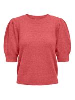 Only Onlrica Life 2/4 Pullover Knt Noos Trui Korte Mouw Mineral Red - thumbnail