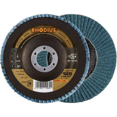 Rhodius 210697 LGZ F3 Lamellenschijf Korrelgrootte (num) 40 RVS, Staal 10 stuk(s)