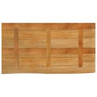 Tafelblad met natuurlijke rand 100x60x2,5 cm massief mangohout - thumbnail