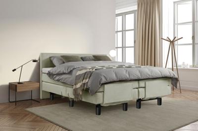 Beddenleeuw Boxspring Bed Sophia - Elektrisch - 160x200 - Incl. Hoofdbord - Groen