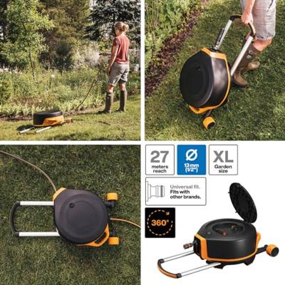 Fiskars Automatische Slanghaspel XL met Wielen | incl. 20 m Tuinslang - 1067548 Fiskars Automatische Slanghaspel XL met Wielen | incl. 20 m Tuinslang - 1067548