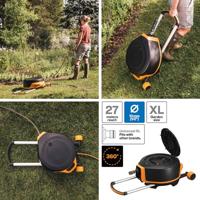 Fiskars Automatische Slanghaspel XL met Wielen | incl. 20 m Tuinslang - 1067548 - thumbnail