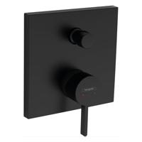 Badmengkraan Inbouw Finoris HansGrohe Eengreeps Met Zekerheidscombinatie Mat Zwart - thumbnail