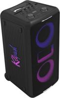 Klipsch Miami Music City Party Speaker - Zes Light Show Settings, 18 uur batterijlevensduur, IPX4 geraamd, paalmonteerbaar, trolley-wielen en intrekbare handgreep - thumbnail