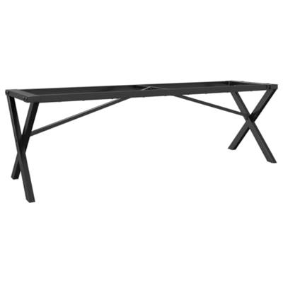 Salontafelpoten X-frame 140x30x43 cm gietijzer
