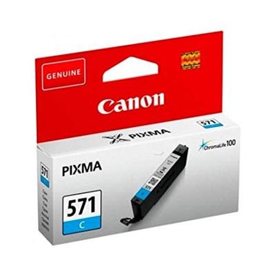 Canon inktcartridge CLI-571C, 173 foto&apos;s, OEM 0386C00, cyaan - thumbnail