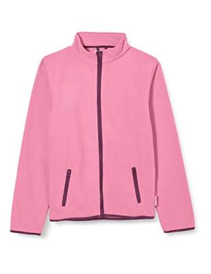 Playshoes fleece jasje uni contrast uni fuchsia Maat