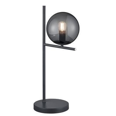 Trio TafellampPure 52cm antraciet met smoke - 502000142