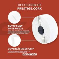 CONTEC stuurlint "prestige.cork ct bar tape prestige.cork 200mm white - thumbnail