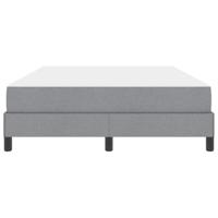 Boxspring bed met matras Lichtgrijs 140 x 190 cm Stof - thumbnail