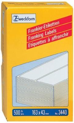 Frankeeretiket Avery Zweckform 3440 163x43mm 500stuks